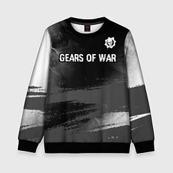 Детский свитшот Gears of War glitch на темном фоне посередине