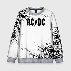 Детский свитшот ACDC rock collection краски черепа