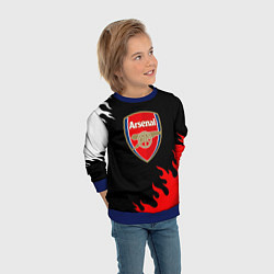 Свитшот детский Arsenal fc flame, цвет: 3D-синий — фото 2