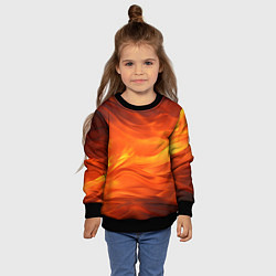 Свитшот детский Яркий огонь, цвет: 3D-черный — фото 2