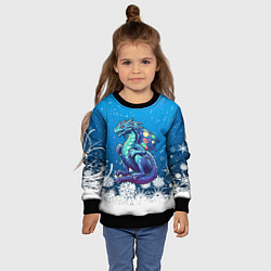 Свитшот детский Дракон магический 2024, цвет: 3D-черный — фото 2