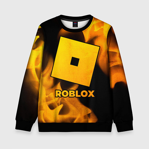 Детский свитшот Roblox - gold gradient / 3D-Черный – фото 1