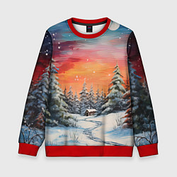 Детский свитшот Заснеженная радость нового года