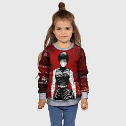 Свитшот детский Магическая битва - Маки Зенин, цвет: 3D-меланж — фото 2