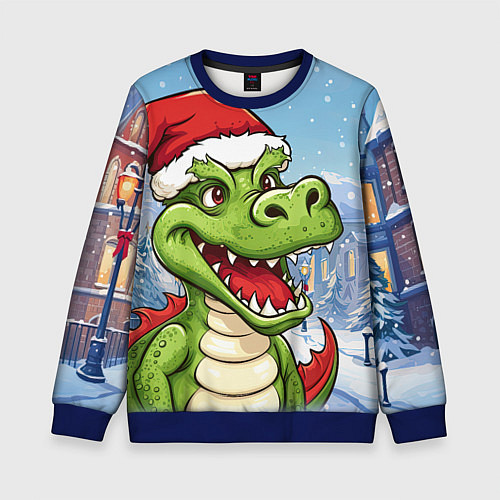 Детский свитшот Малыш дракончик / 3D-Синий – фото 1