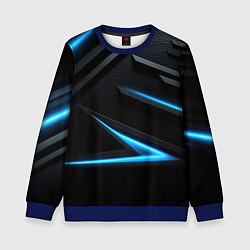 Детский свитшот Черный и синий фон с абстракцией