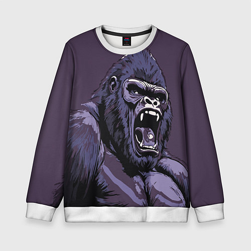 Детский свитшот Lord of the Jungle / 3D-Белый – фото 1