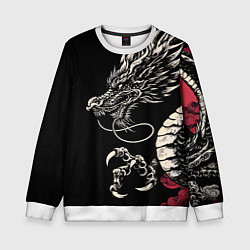 Детский свитшот Japanese dragon - irezumi - art