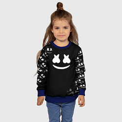 Свитшот детский Marshmello black collection, цвет: 3D-синий — фото 2