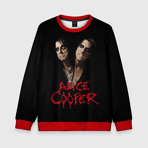 Детский свитшот Alice Cooper paranormal / 3D-Красный – фото 1