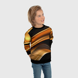 Свитшот детский Yellow black style, цвет: 3D-черный — фото 2