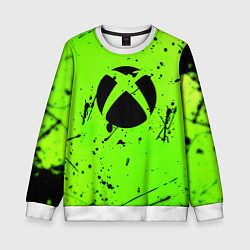 Детский свитшот Xbox кислотный стиль