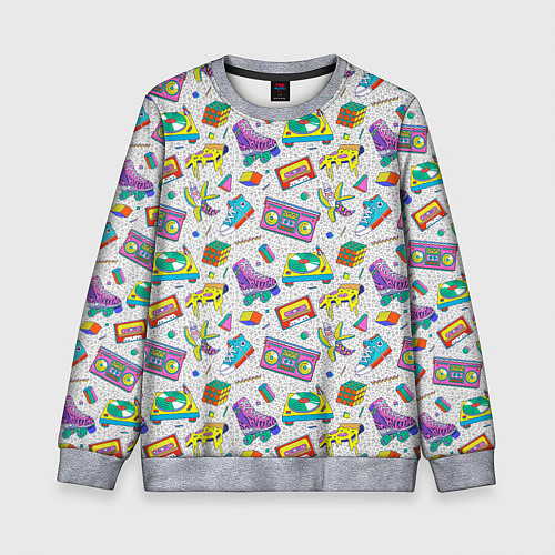 Детский свитшот Ностальгия 90 ретро / 3D-Меланж – фото 1