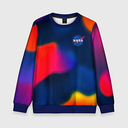 Свитшот детский Nasa gradient sportcolor, цвет: 3D-синий