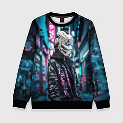 Детский свитшот Тинейджер в кибернетическом шлеме