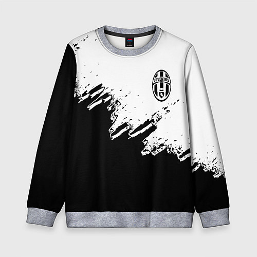 Детский свитшот Juventus black sport texture / 3D-Меланж – фото 1