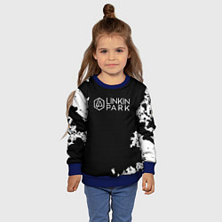 Свитшот детский Linkin Park рок бенд, цвет: 3D-синий — фото 2