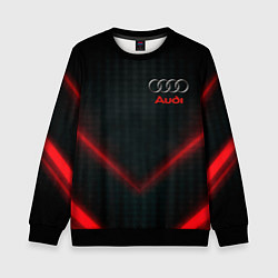 Свитшот детский Audi stripes neon, цвет: 3D-черный