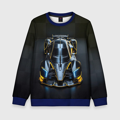 Детский свитшот Спорткар Наскар / 3D-Синий – фото 1