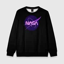 Детский свитшот NASA neon space