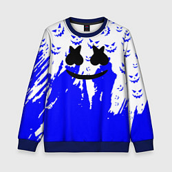 Свитшот детский Marshmello dj blue pattern music band, цвет: 3D-синий