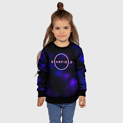 Свитшот детский Starfield тёмное небо из игры, цвет: 3D-черный — фото 2