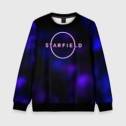 Детский свитшот Starfield тёмное небо из игры