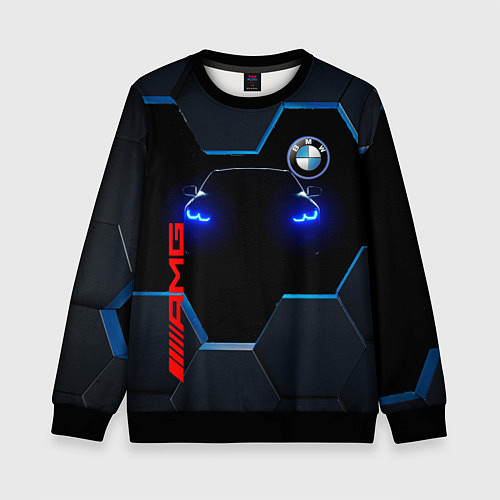 Детский свитшот Тень BMW / 3D-Черный – фото 1