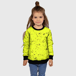 Свитшот детский Лимонная текстура, цвет: 3D-черный — фото 2