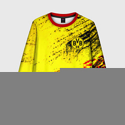 Свитшот детский Borussia color краски спорт, цвет: 3D-красный