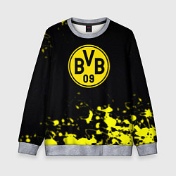 Свитшот детский Borussia краски жёлтые, цвет: 3D-меланж