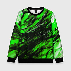 Детский свитшот Чёрная и зелёная буря