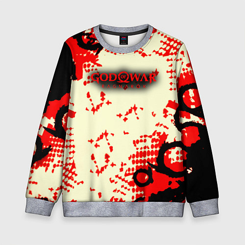 Детский свитшот God of war паттерн гейм / 3D-Меланж – фото 1