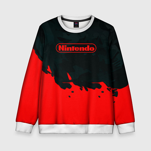 Детский свитшот Nintendo краски гейм компани / 3D-Белый – фото 1