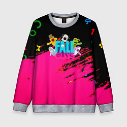 Свитшот детский Fall Guys kids color, цвет: 3D-меланж