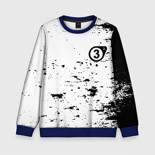 Детский свитшот Half life краски текстура / 3D-Синий – фото 1