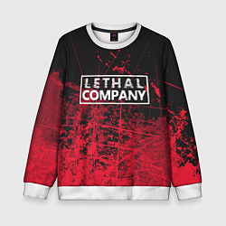 Свитшот детский Lethal Company: Red Trail, цвет: 3D-белый