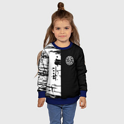 Свитшот детский Silent hill краски текстура гейм, цвет: 3D-синий — фото 2