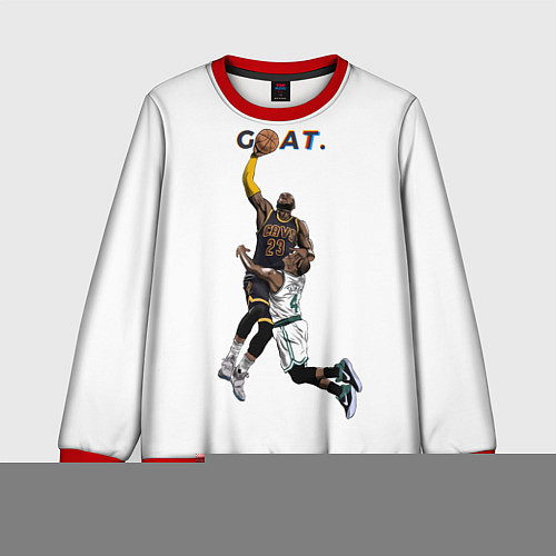 Детский свитшот Goat 23 - LeBron James / 3D-Красный – фото 1