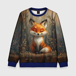 Детский свитшот Милый и довольный лисёнок