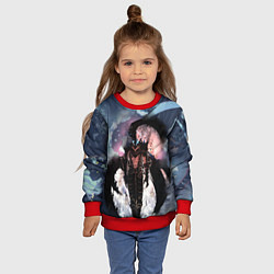 Свитшот детский Solo Leveling - entity, цвет: 3D-красный — фото 2