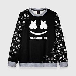 Детский свитшот Marshmello белое лого