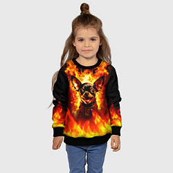 Свитшот детский Адский Пёс, цвет: 3D-черный — фото 2