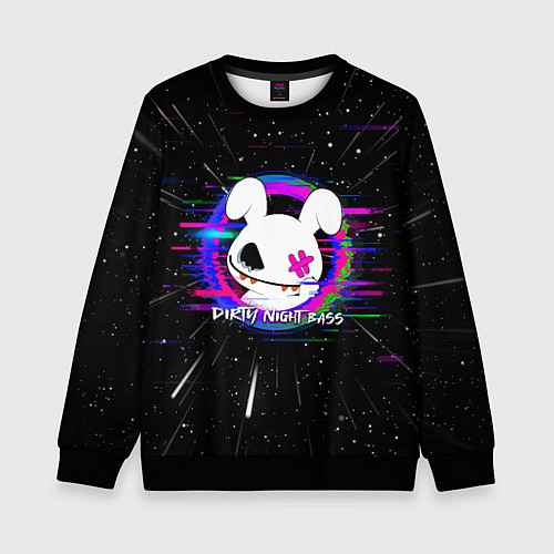 Детский свитшот Bunnyy / 3D-Черный – фото 1