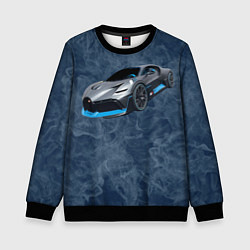Свитшот детский Bugatti Divo - Бугатти дива, цвет: 3D-черный