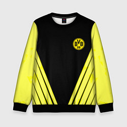 Свитшот детский Borussia geometry yellow, цвет: 3D-черный