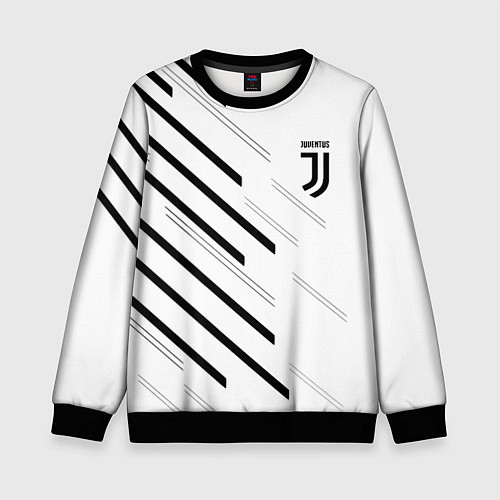 Детский свитшот Juventus sport geometry / 3D-Черный – фото 1