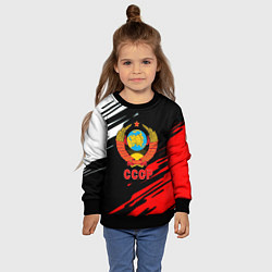 Свитшот детский СССР краски текстура, цвет: 3D-черный — фото 2