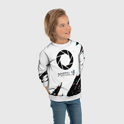 Свитшот детский Portal 2 краски валв, цвет: 3D-белый — фото 2