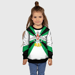 Свитшот детский Железнодорожные войска России, цвет: 3D-черный — фото 2